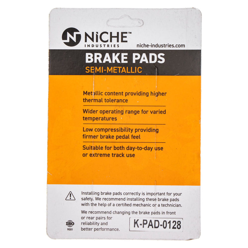 NICHE 519-KPA2340D Brake Pad Set for Yamaha YXZ1000R 2HC-25806-00-00