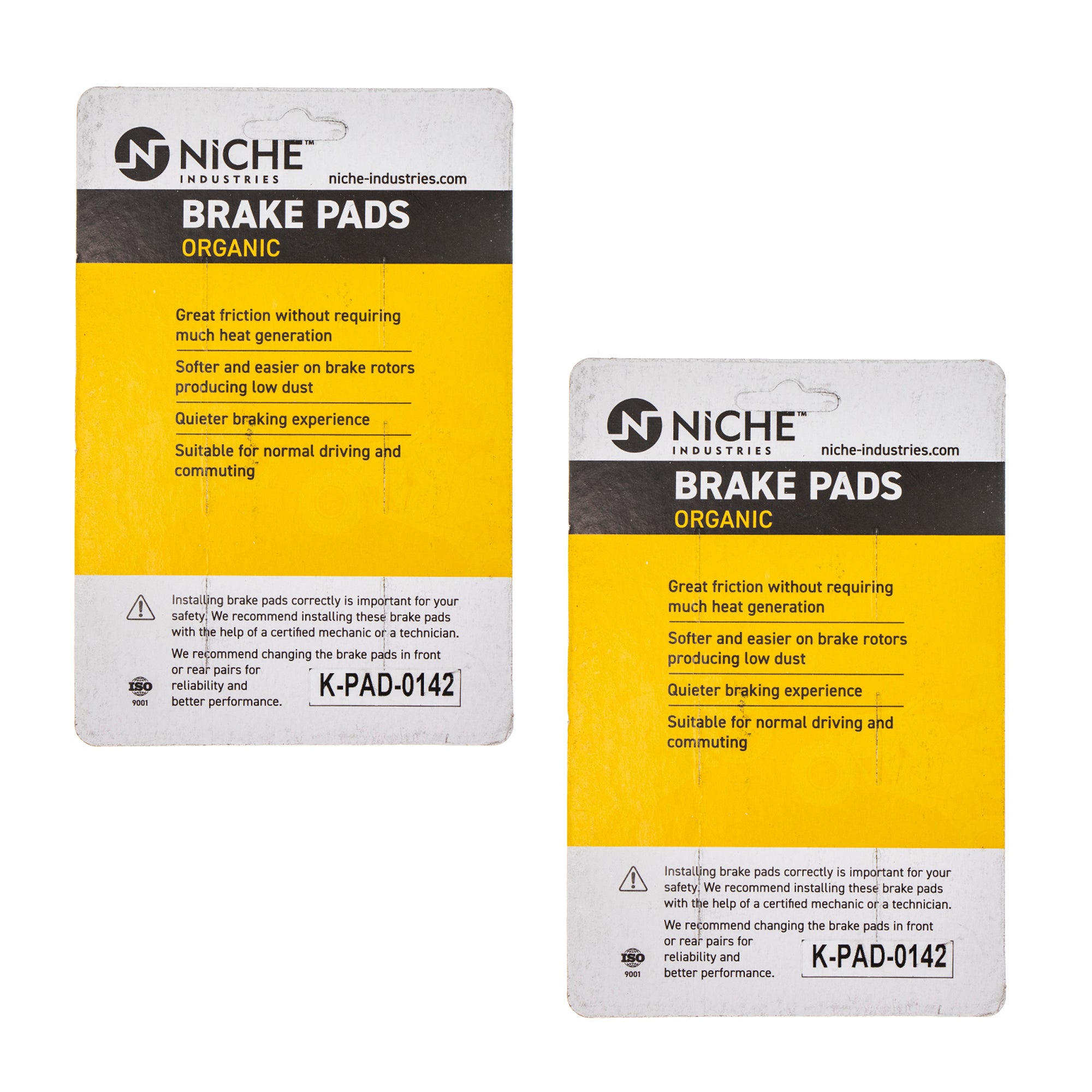 Brake Pad Kit for Polaris ACE 150 1912970 1912971 Front Rear Organic