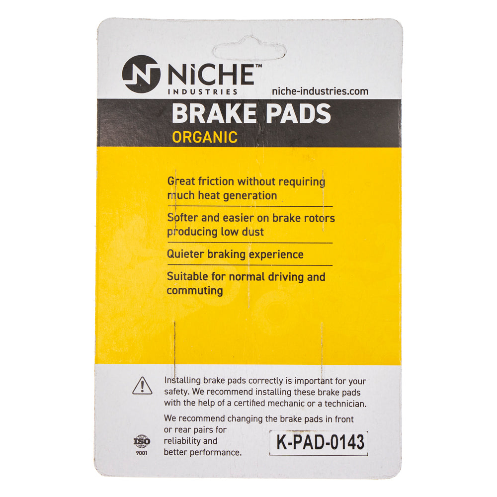 NICHE 519-KPA2365D Brake Pad Set for Yamaha YXZ1000R 2HC-25805-00-00