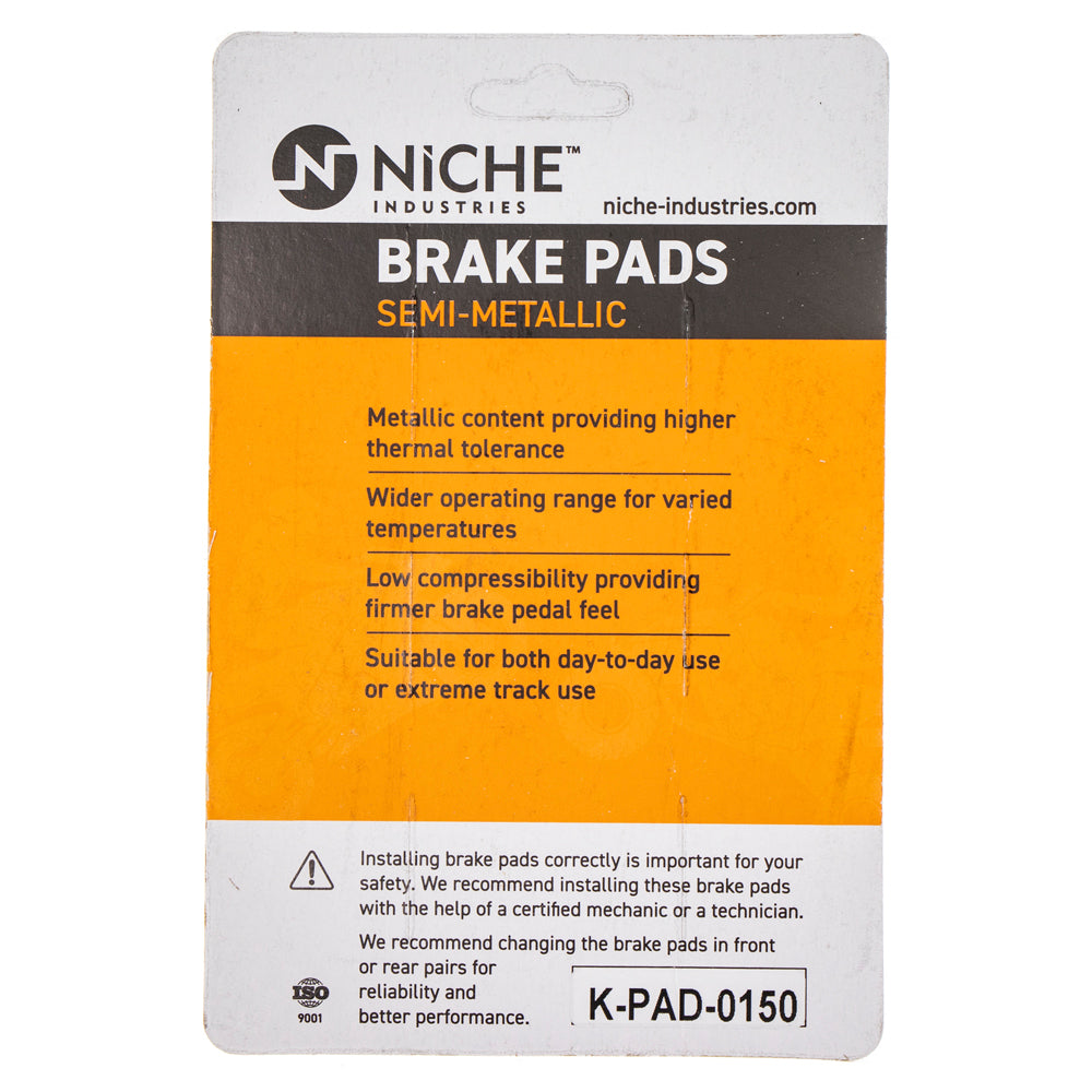 NICHE 519-KPA2372D Semi-Metallic Brake Pads for zOTHER Honda Expert