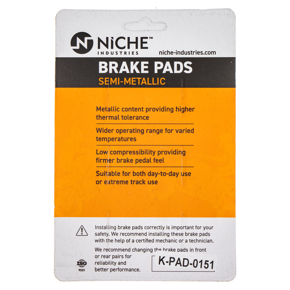 NICHE 519-KPA2373D Semi-Metallic Brake Pads for zOTHER KTM Harley