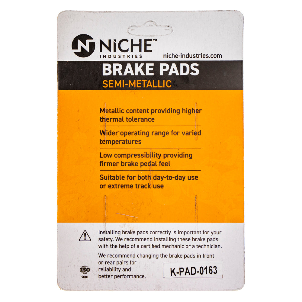 NICHE 519-KPA2385D Brake Pad Set 4-Pack for zOTHER Yamaha V Stryker