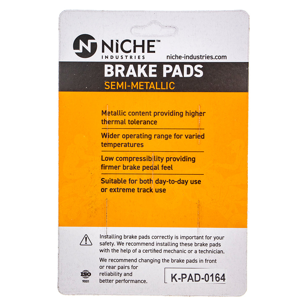 NICHE 519-KPA2386D Semi-Metallic Brake Pads for Harley Davidson V-Rod