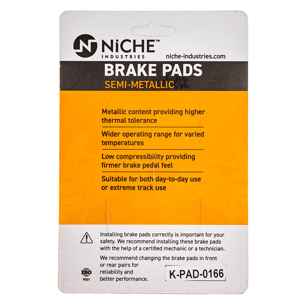 NICHE 519-KPA2388D Semi-Metallic Brake Pads for zOTHER Suzuki