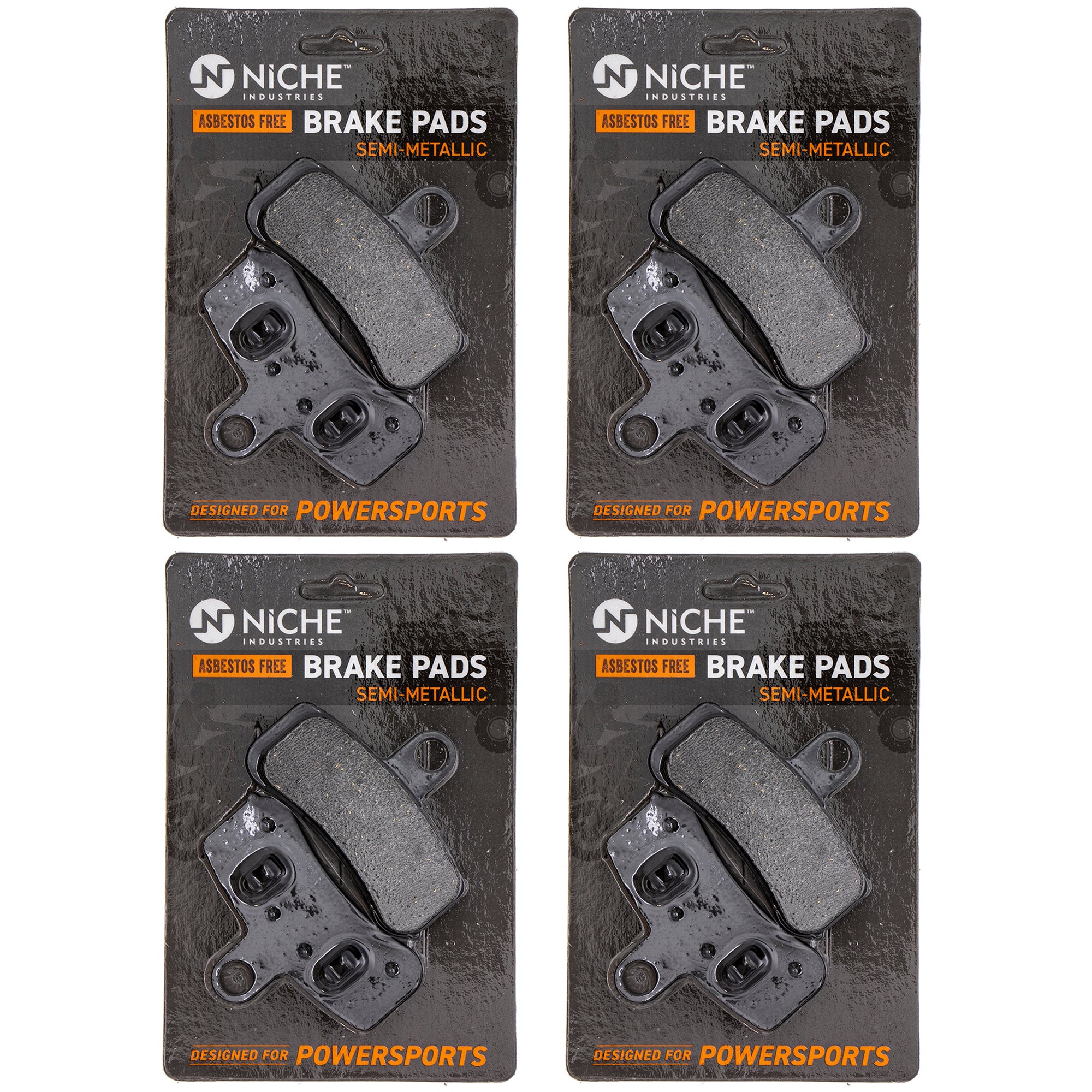 Semi-Metallic Brake Pad Set (Front) 4-Pack for Harley Davidson Softail Rocker Night NICHE 519-KPA2380D