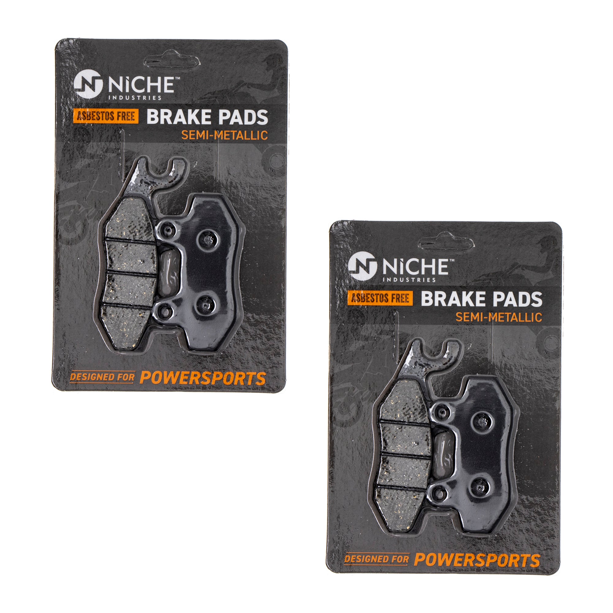 Rear Brake Pads Kit Semi-Metallic 2-Pack for Yamaha Venture Phazer NICHE 519-KPA2317D