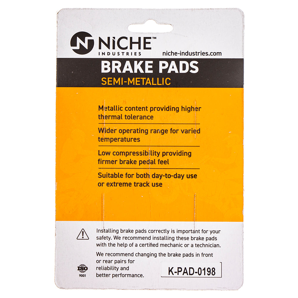 NICHE MK1002680 Brake Pad Set