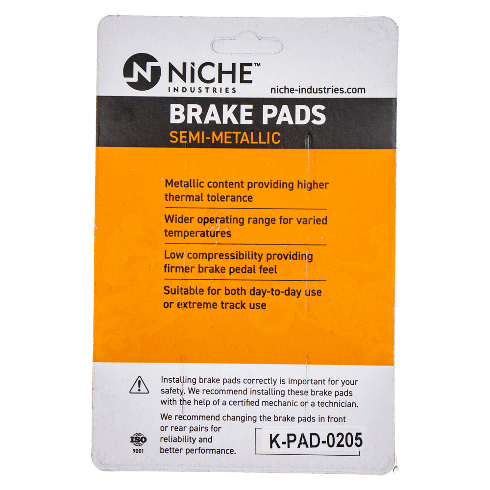 NICHE 519-KPA2427D Brake Pad Set 4-Pack for KTM TC50 SM50 CR50 65