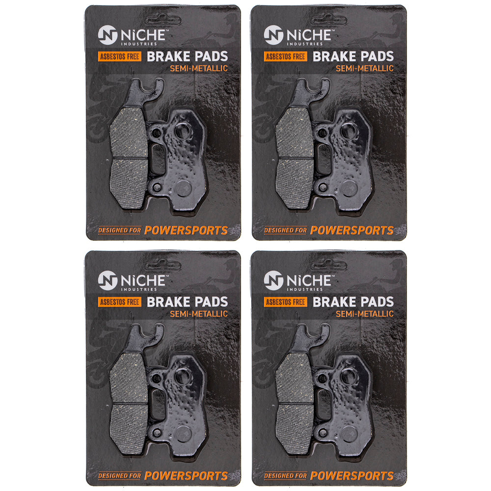 Semi-Metallic Brake Pads 4-Pack for Triumph Tiger Thruxton Street Sprint NICHE 519-KPA2438D