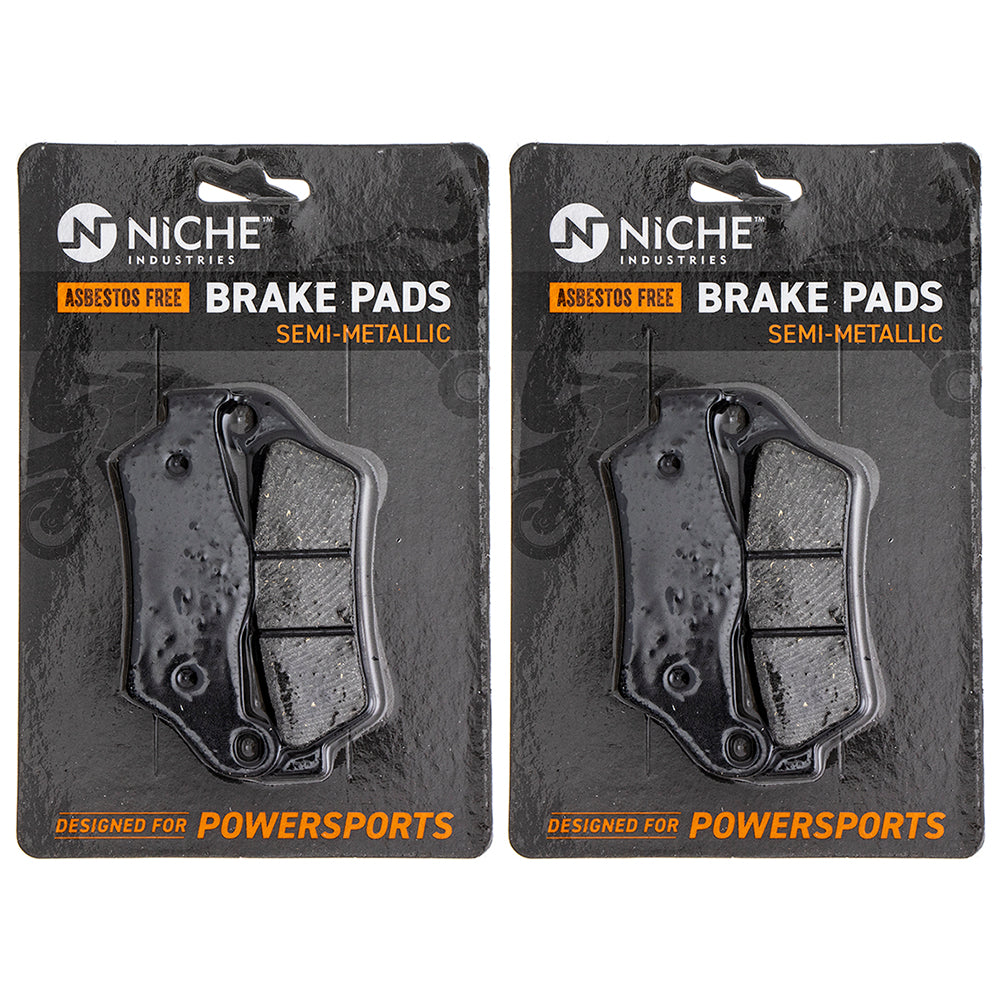 Rear Semi-Metallic Brake Pad Set 2-Pack for zOTHER BMW K1300S K1300R K1200S K1200R NICHE 519-KPA2448D