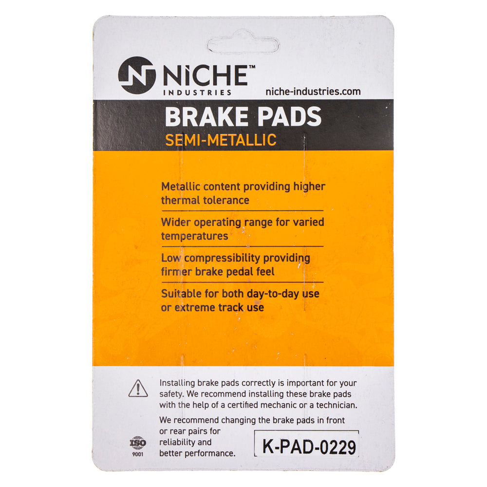 NICHE 519-KPA2441D Brake Pad for zOTHER Kawasaki KX65 43082-1242