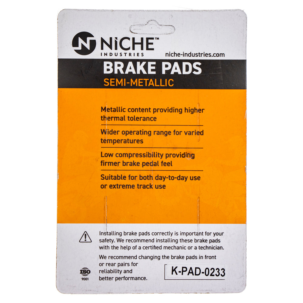NICHE 519-KPA2455D Brake Pad for Suzuki Burgman 69100-10860