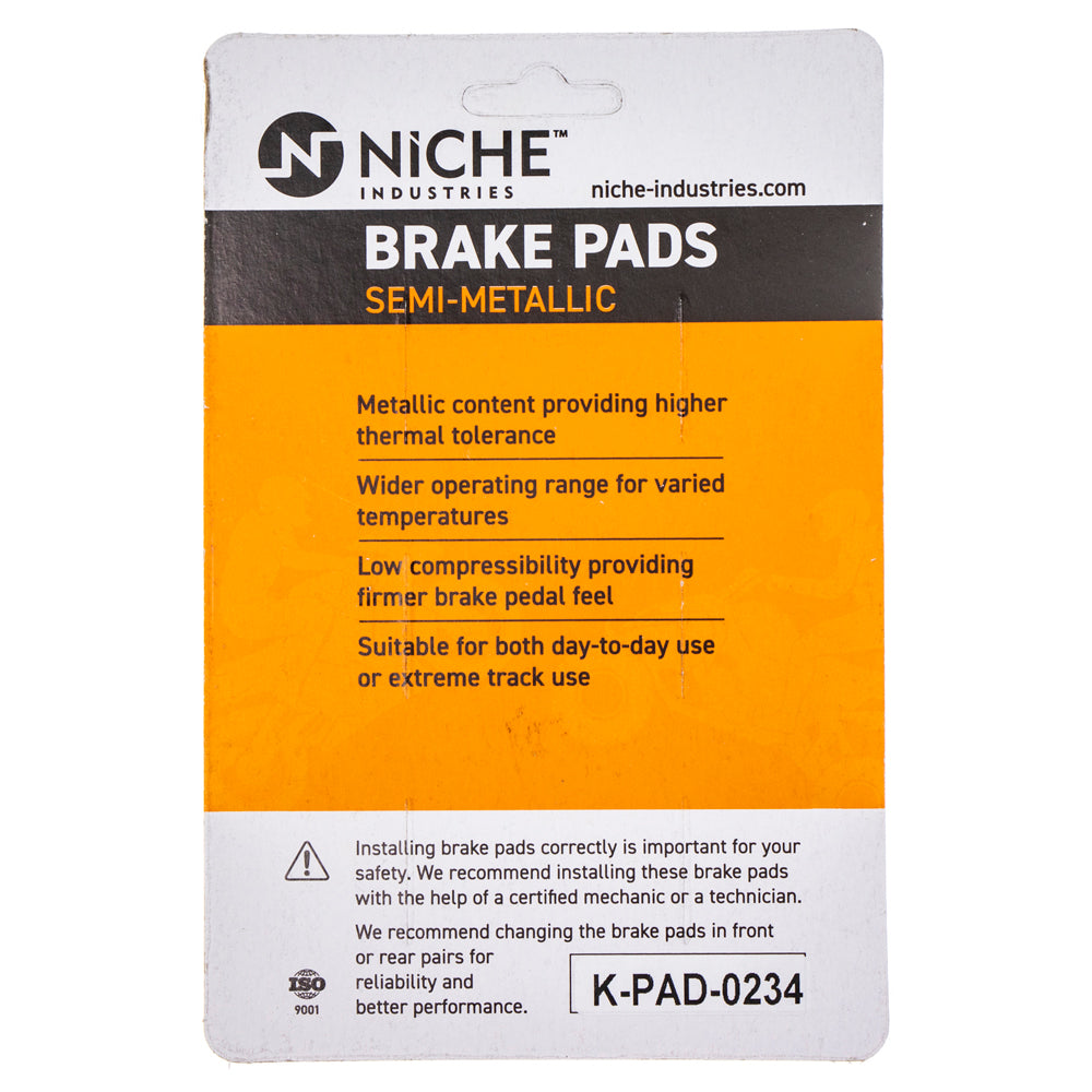 NICHE 519-KPA2456D Brake Pad for zOTHER Yamaha XT350 XT225 TTR225 Tri