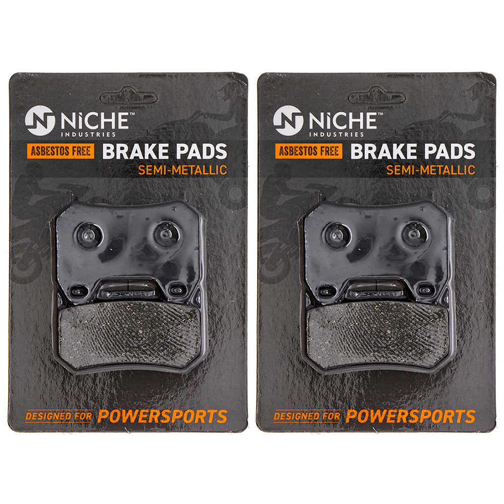 Rear Semi-Metallic Brake Pad Set 2-Pack for zOTHER BMW R1200CL K1200LT 34217680375 NICHE 519-KPA2457D