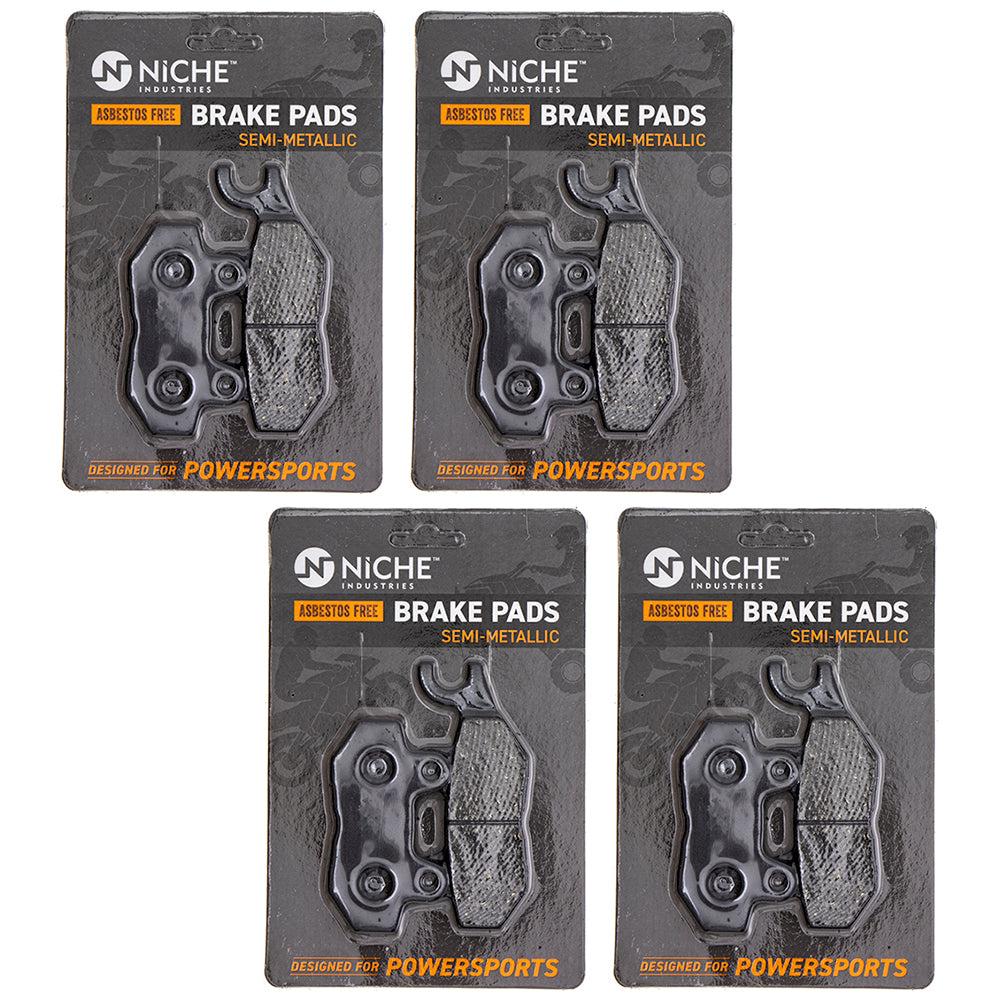 Rear Brake Pads Kit Semi-Metallic 4-Pack for zOTHER Triumph Tiger Sprint Speed NICHE 519-KPA2450D