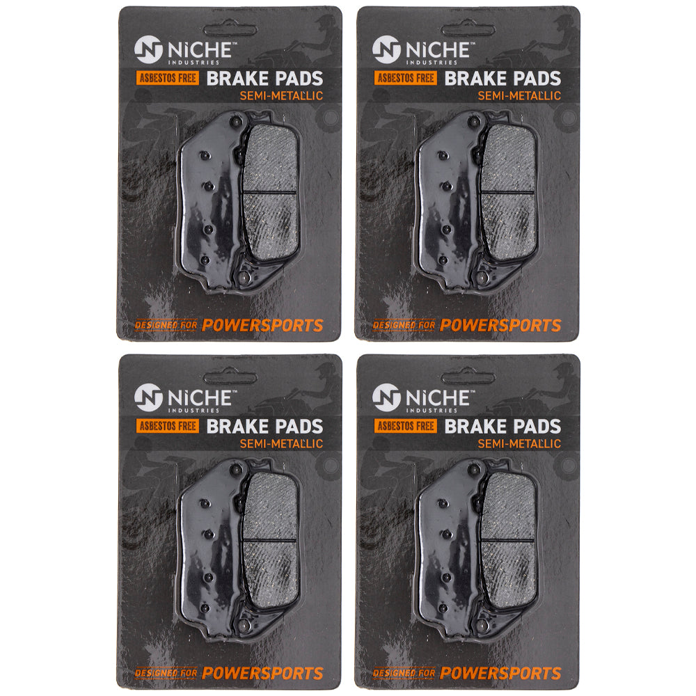 Rear Semi-Metallic Brake Pad Set 4-Pack for zOTHER Honda Interceptor CB1000R 06435-MJM-D02 NICHE 519-KPA2467D