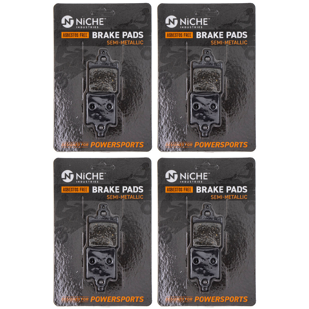 Rear Brake Pads Kit Semi-Metallic 4-Pack for KTM 65 60 46013090000 NICHE 519-KPA2469D