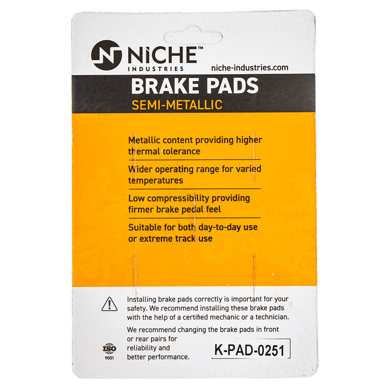 NICHE MK1002847 Brake Pad Set