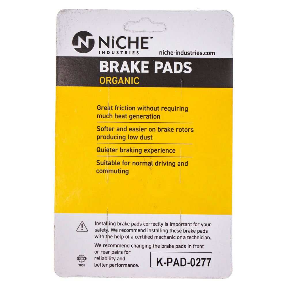 NICHE 519-KPA2499D Rear Brake Pads Set 4-Pack for zOTHER Yamaha