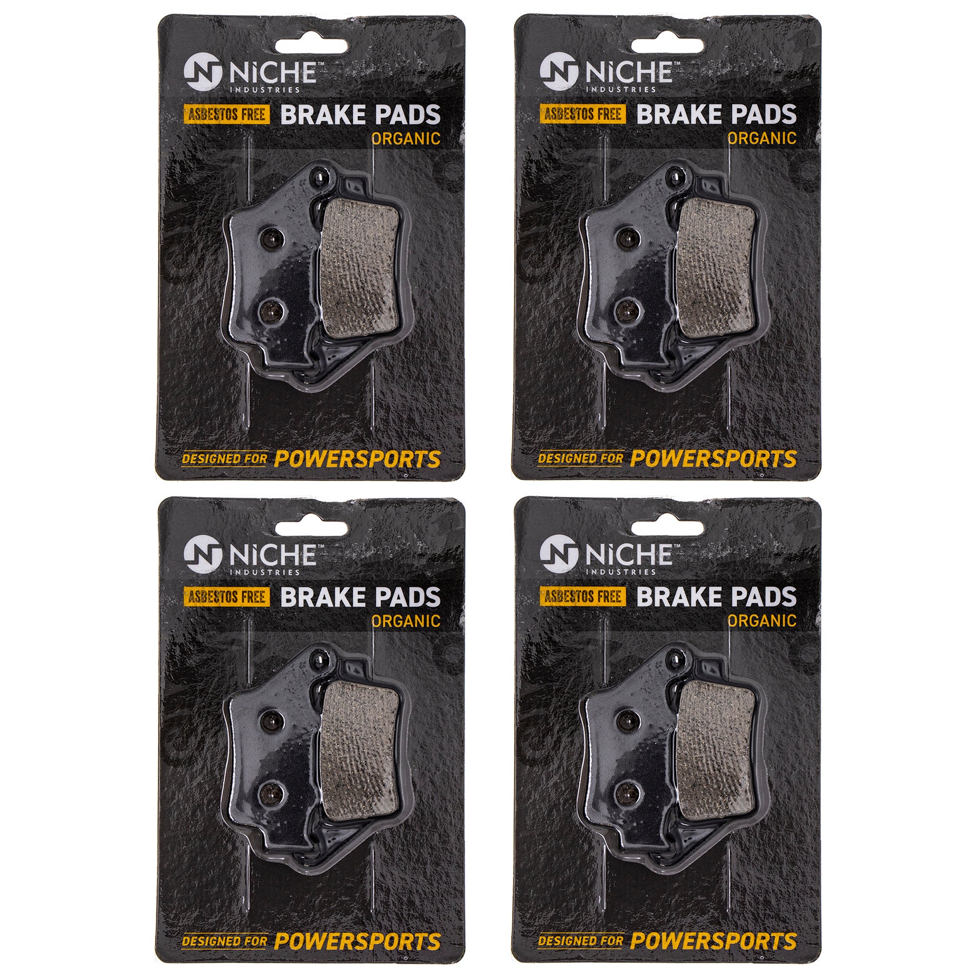 Brake Pad Set (Front & Rear) 4-Pack for zOTHER Victory Triumph Polaris KTM BMW Scout NICHE 519-KPA2402D