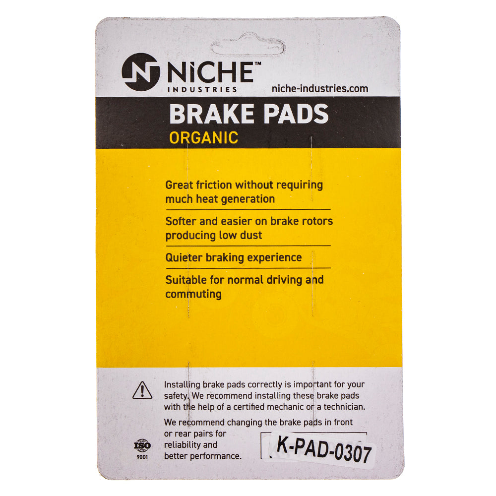 NICHE 519-KPA2529D Front Organic Brake Pad Set for zOTHER Honda