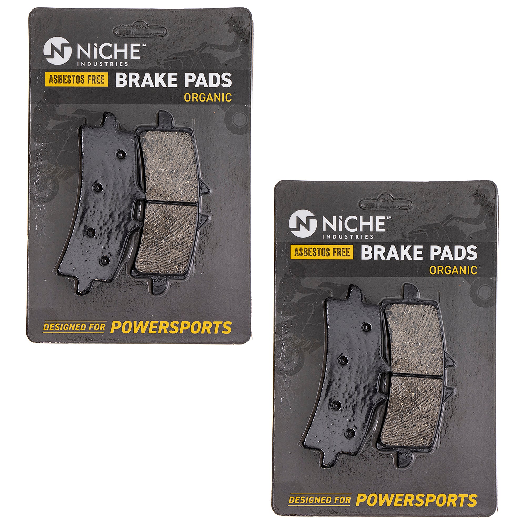 NICHE MK1002749 Organic Brake Pad Set for Triumph Thruxton Daytona