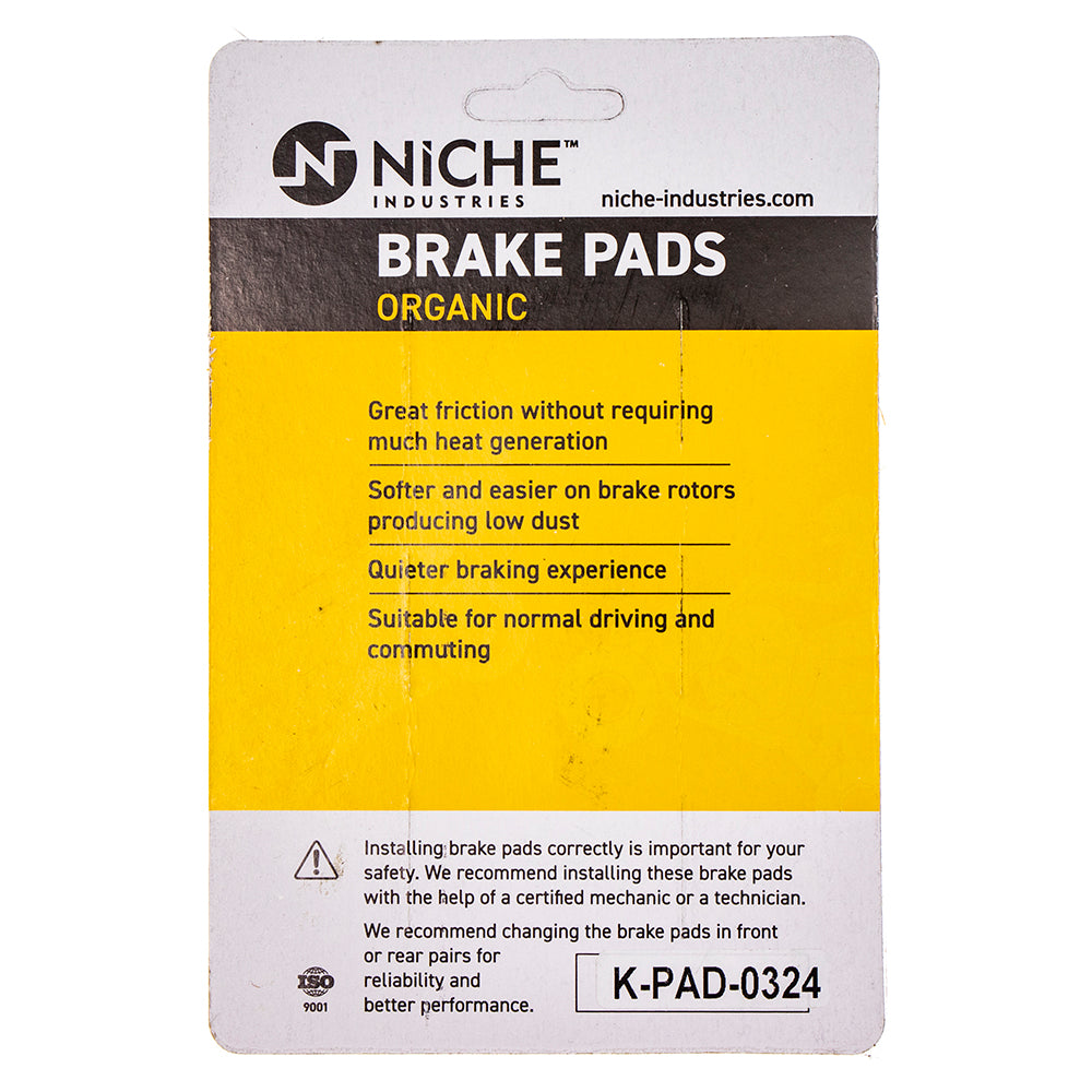 NICHE 519-KPA2546D Front Organic Brake Pad Set for Suzuki RM85L RM85