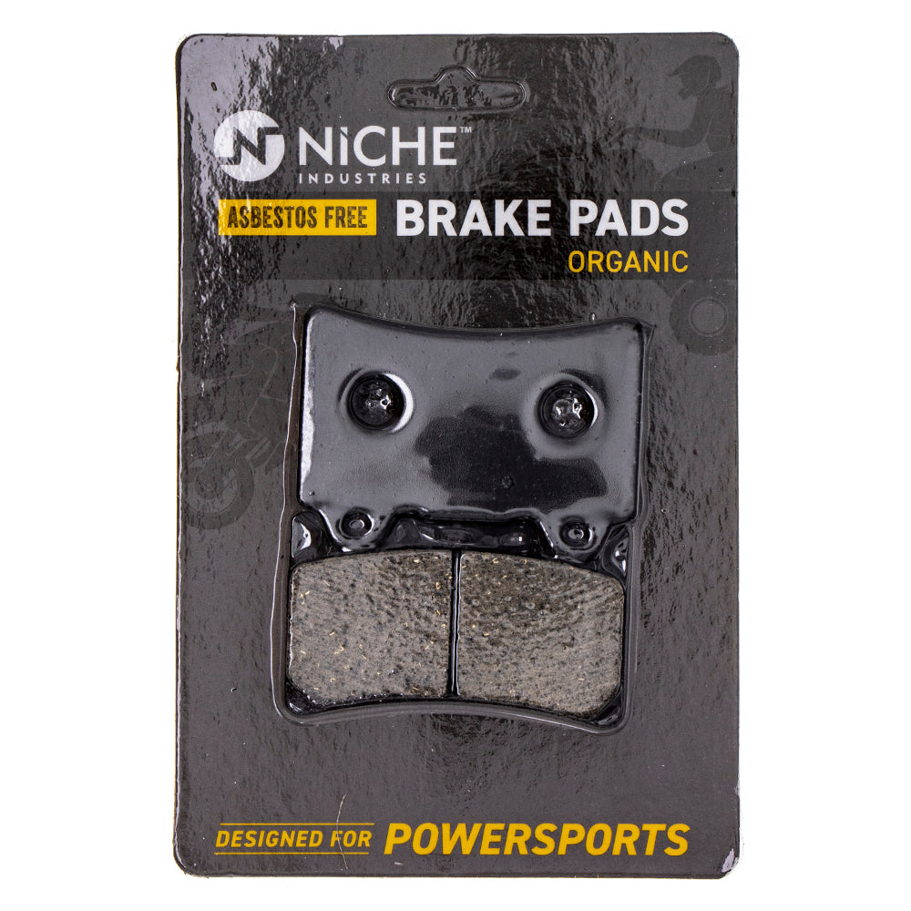 Front Rear Organic Brake Pad Set for zOTHER Yamaha TDM850 Royal Road FZR1000 NICHE 519-KPA2549D