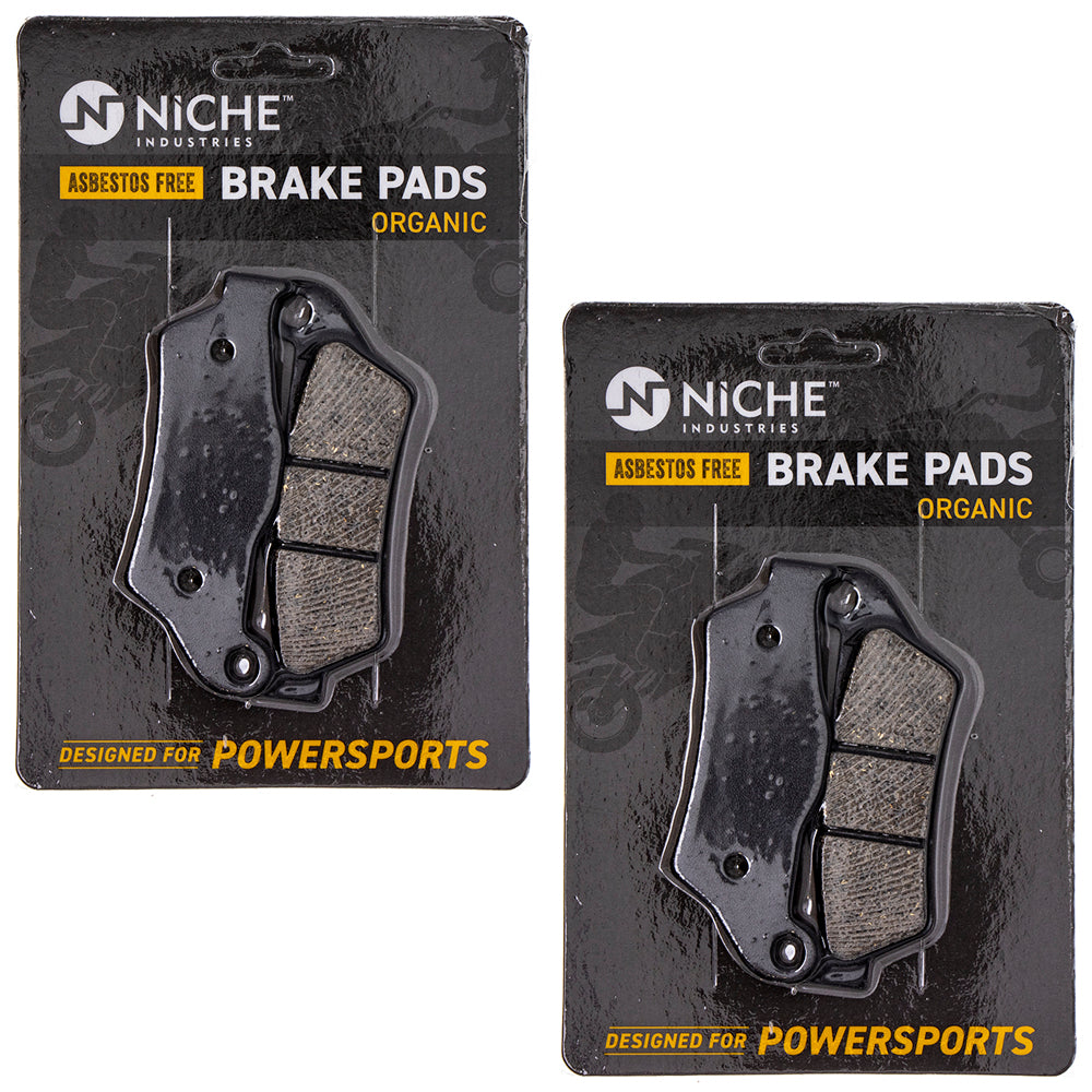 Rear Organic Brake Pad Set 2-Pack for zOTHER BMW K1300S K1300R K1200S K1200R 34218541388 NICHE 519-KPA2563D