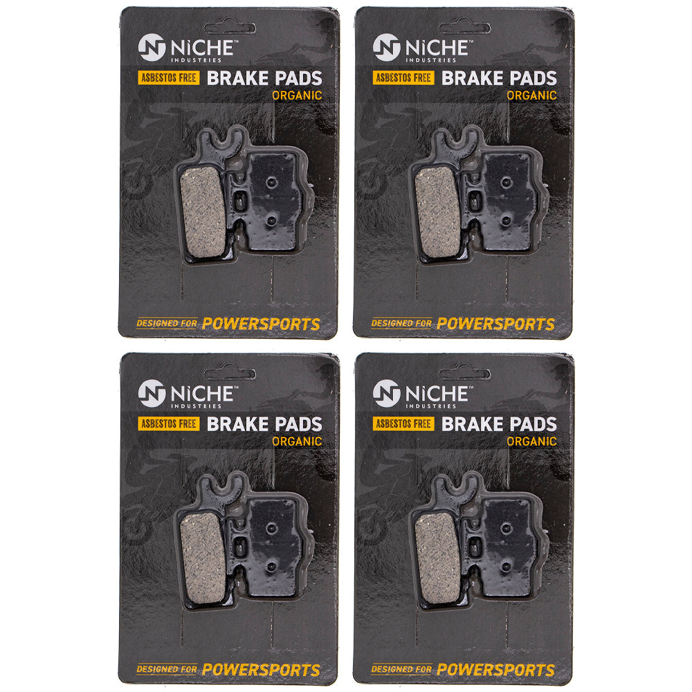 Front Organic Brake Pad Set 4-Pack for zOTHER Kawasaki KX65 43082-1242 43082-0042 NICHE 519-KPA2566D