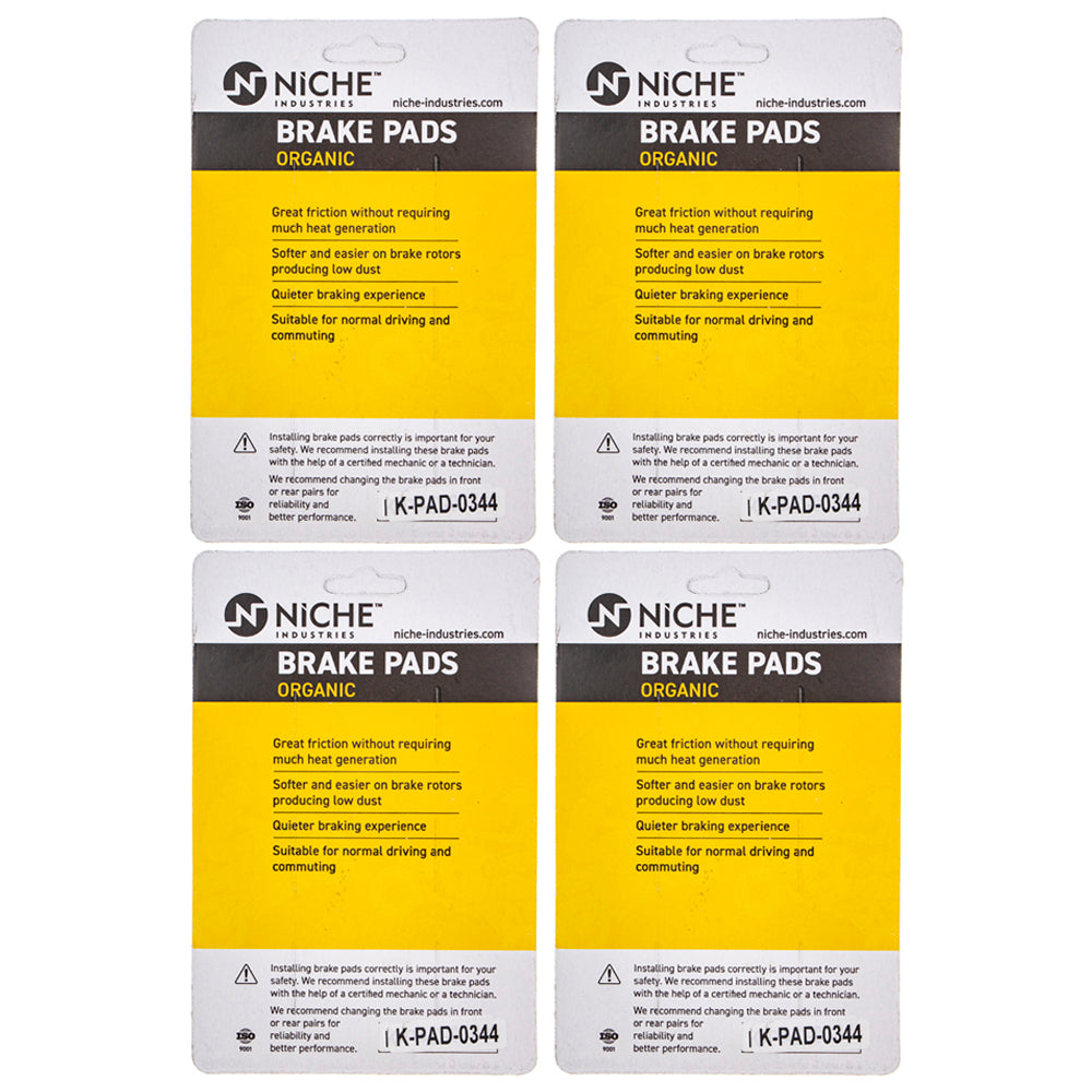 NICHE 519-KPA2566D Front Organic Brake Pad Set 4-Pack for zOTHER