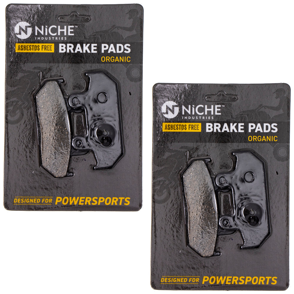 Rear Organic Brake Pad Set 2-Pack for Suzuki Burgman 69100-10860 69102-05890 NICHE 519-KPA2560D