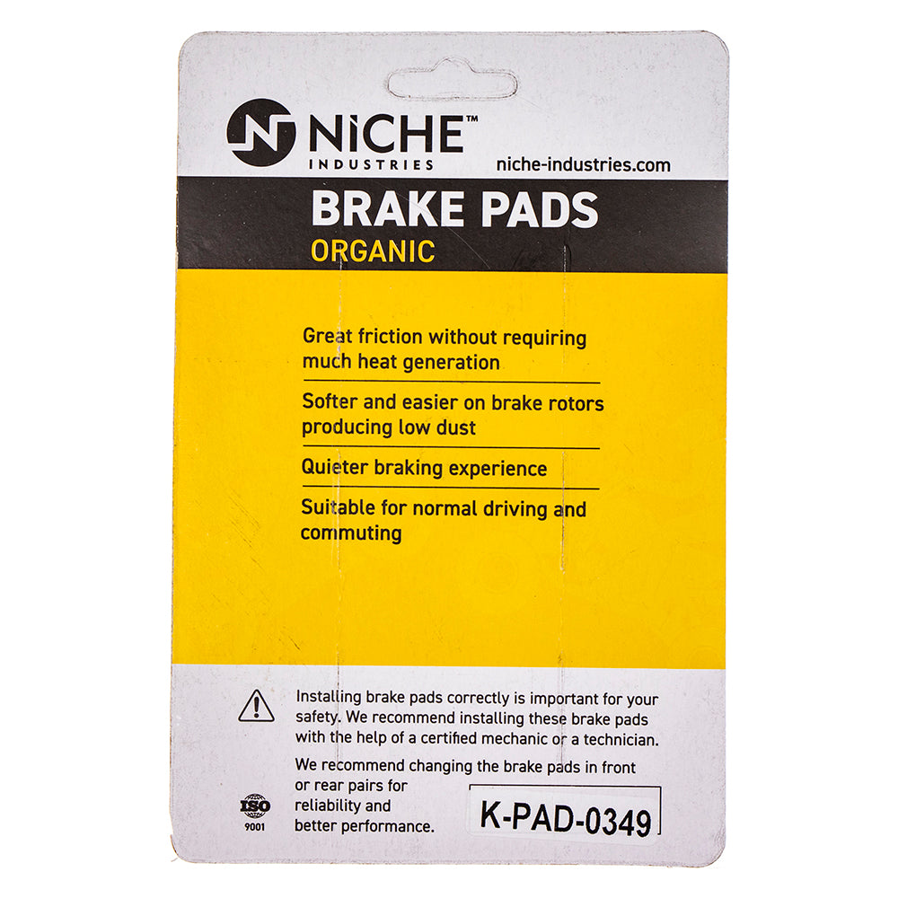 NICHE 519-KPA2561D Front Organic Brake Pad Set for zOTHER Yamaha