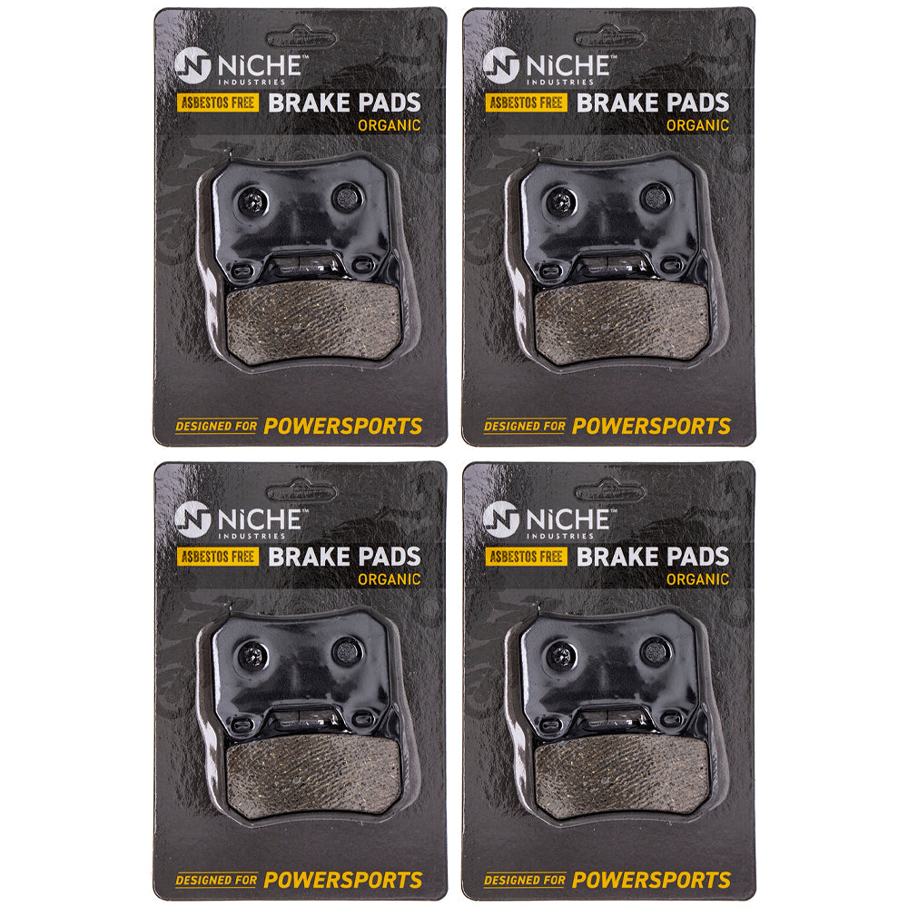 Rear Organic Brake Pad Set 4-Pack for zOTHER BMW R1200CL K1200LT 34217680375 34217680374 NICHE 519-KPA2572D