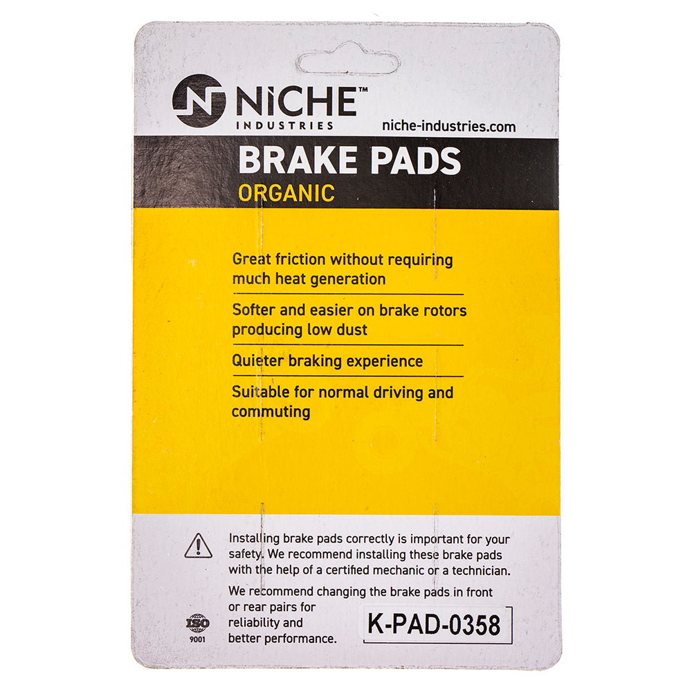 NICHE 519-KPA2570D Rear Organic Brake Pad Set for KTM Freeride 85 200