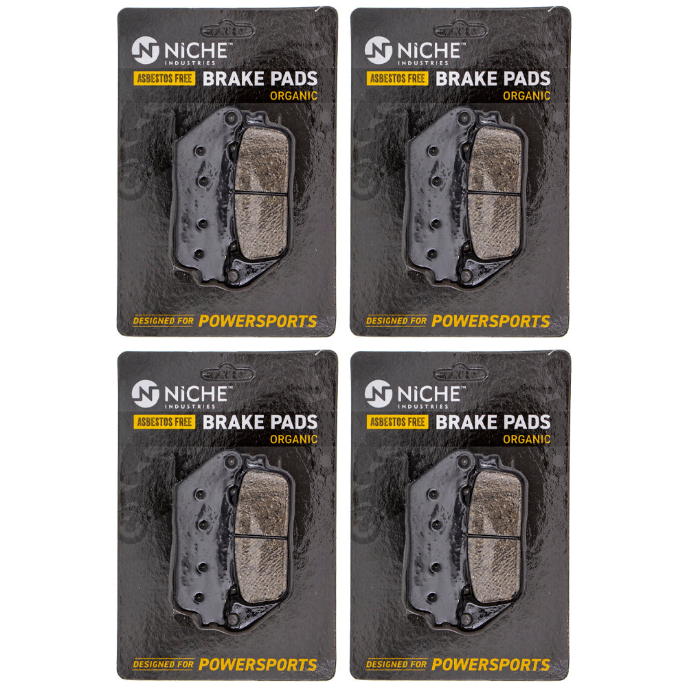 Rear Organic Brake Pad Set 4-Pack for zOTHER Honda Interceptor CB1000R 06435-MJM-D02 NICHE 519-KPA2582D