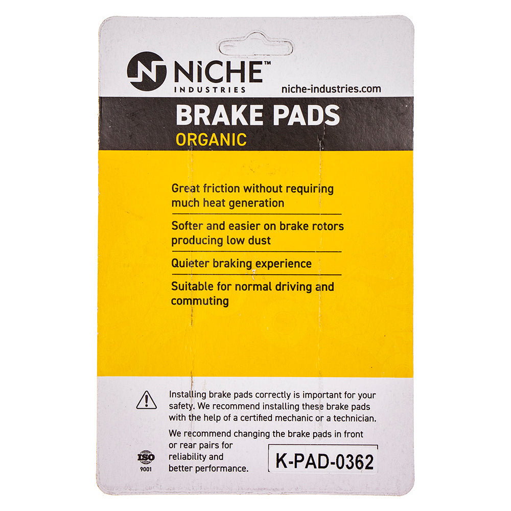 NICHE 519-KPA2584D Rear Organic Brake Pad Set for KTM 65 60