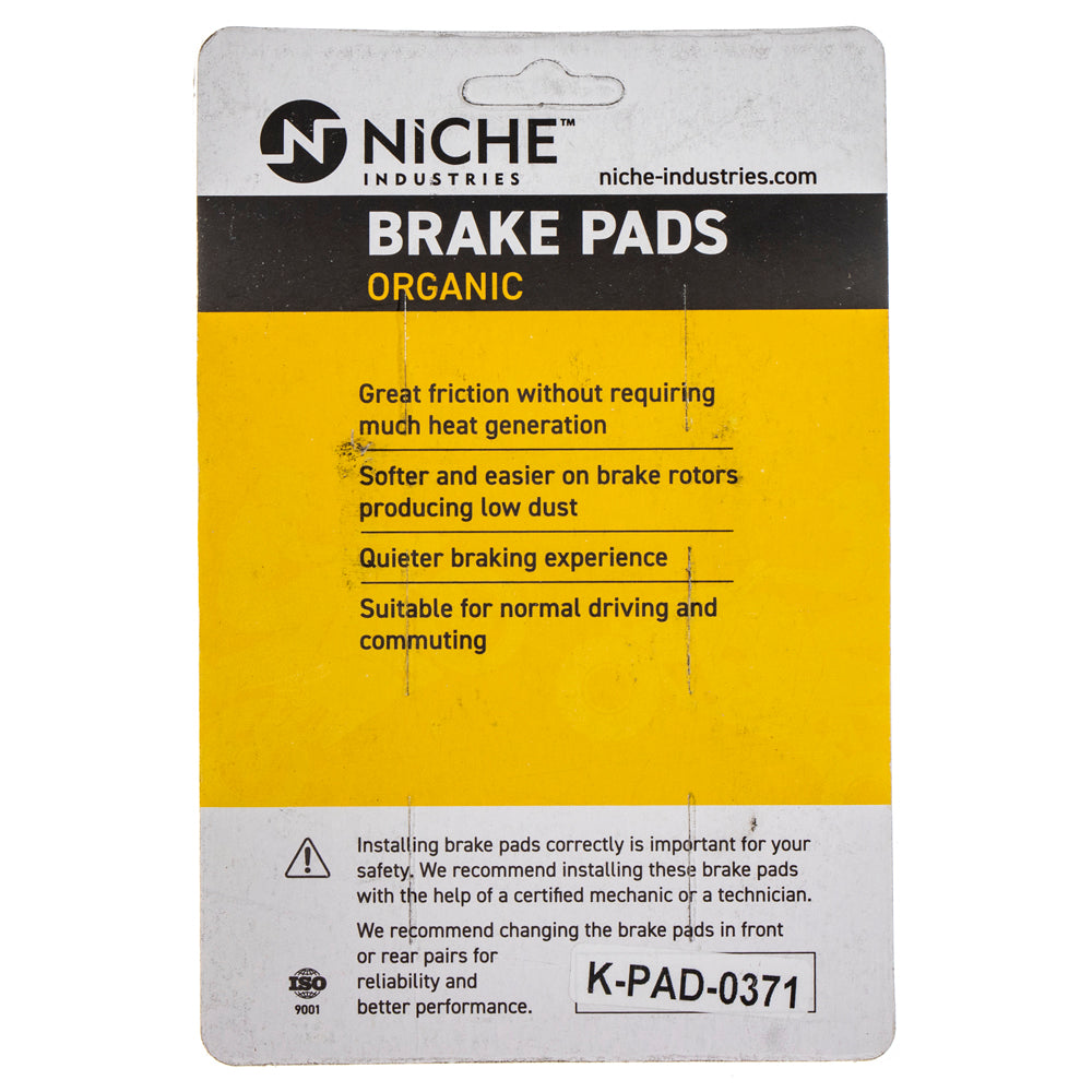 NICHE 519-KPA2593D Front Organic Brake Pad Set for zOTHER KTM 390