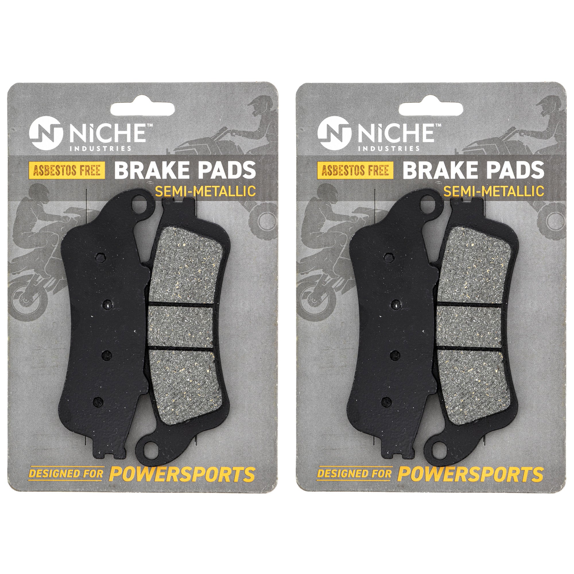 NICHE 519-KPA2519D Brake Pad Set 2-Pack for zOTHER Honda Goldwing