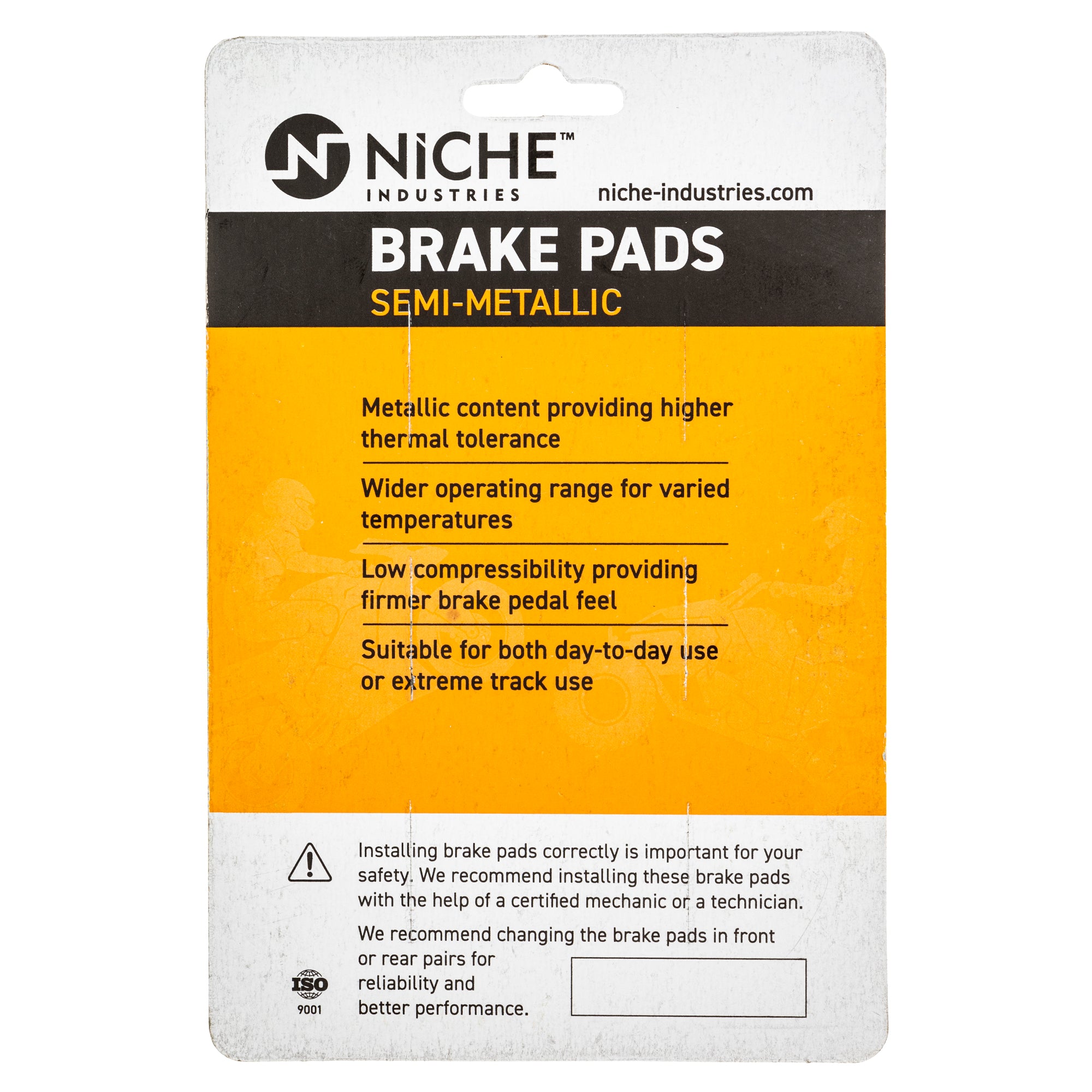 NICHE 519-KPA2623D Brake Pad Set 4-Pack for zOTHER Honda XR80R XR80