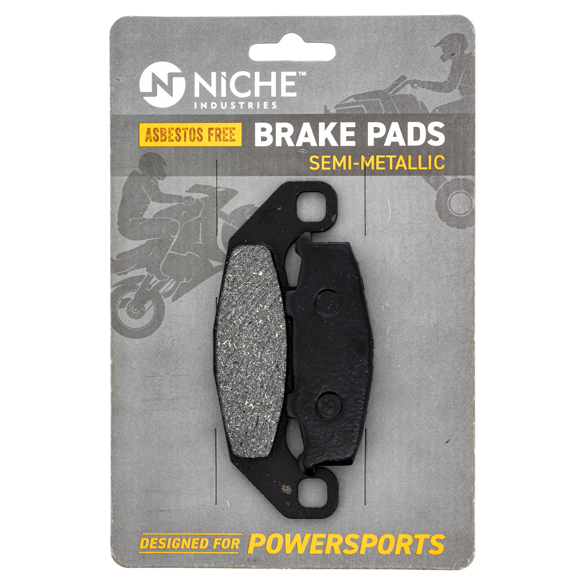 Rear Semi-Metallic Brake Pad Set for zOTHER Kawasaki Ninja 43082-1145 41048-1070 NICHE 519-KPA2625D