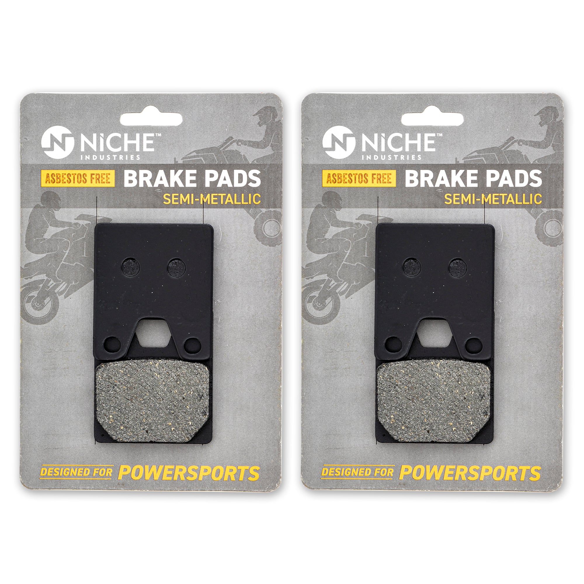 Rear Semi-Metallic Brake Pad Set 2-Pack for zOTHER Yamaha YZF 5FL-W0046-50-00 NICHE 519-KPA2646D