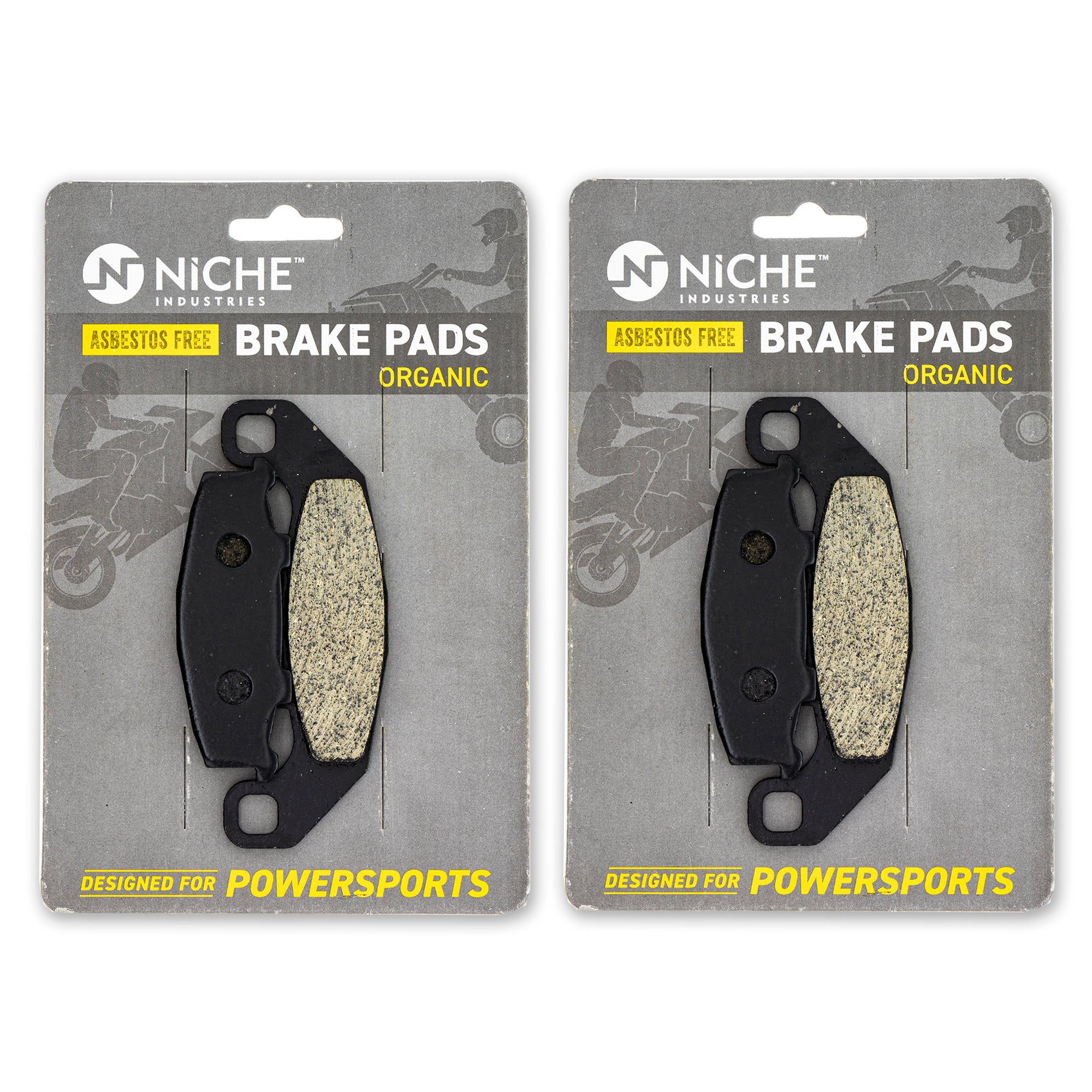 Rear Organic Brake Pad Set 2-Pack for zOTHER Kawasaki Ninja 43082-1145 NICHE 519-KPA2667D