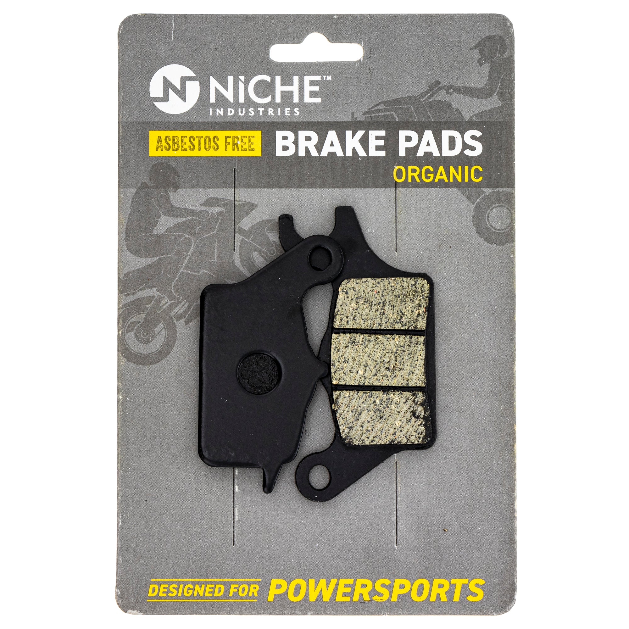 Front Organic Brake Pad Set for Kawasaki Z125 43082-0134 NICHE 519-KPA2668D