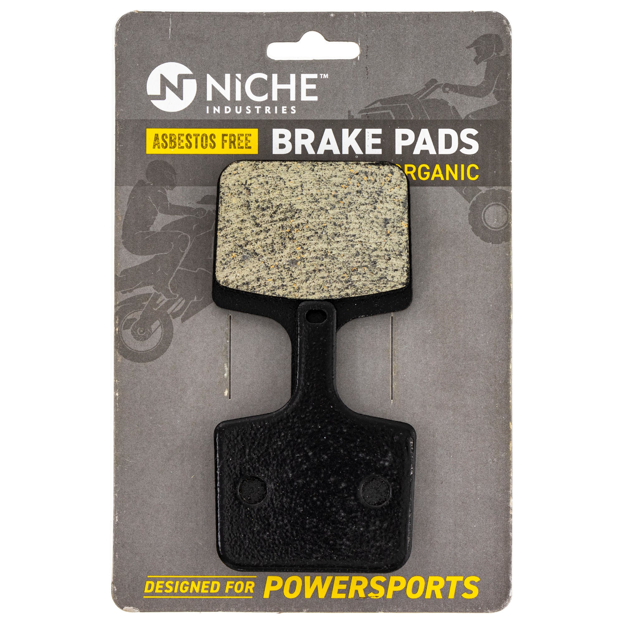 Rear Organic Brake Pad Set for Polaris Swtichback SwitchBack Switchback Rush 2204036 NICHE 519-KPA2672D