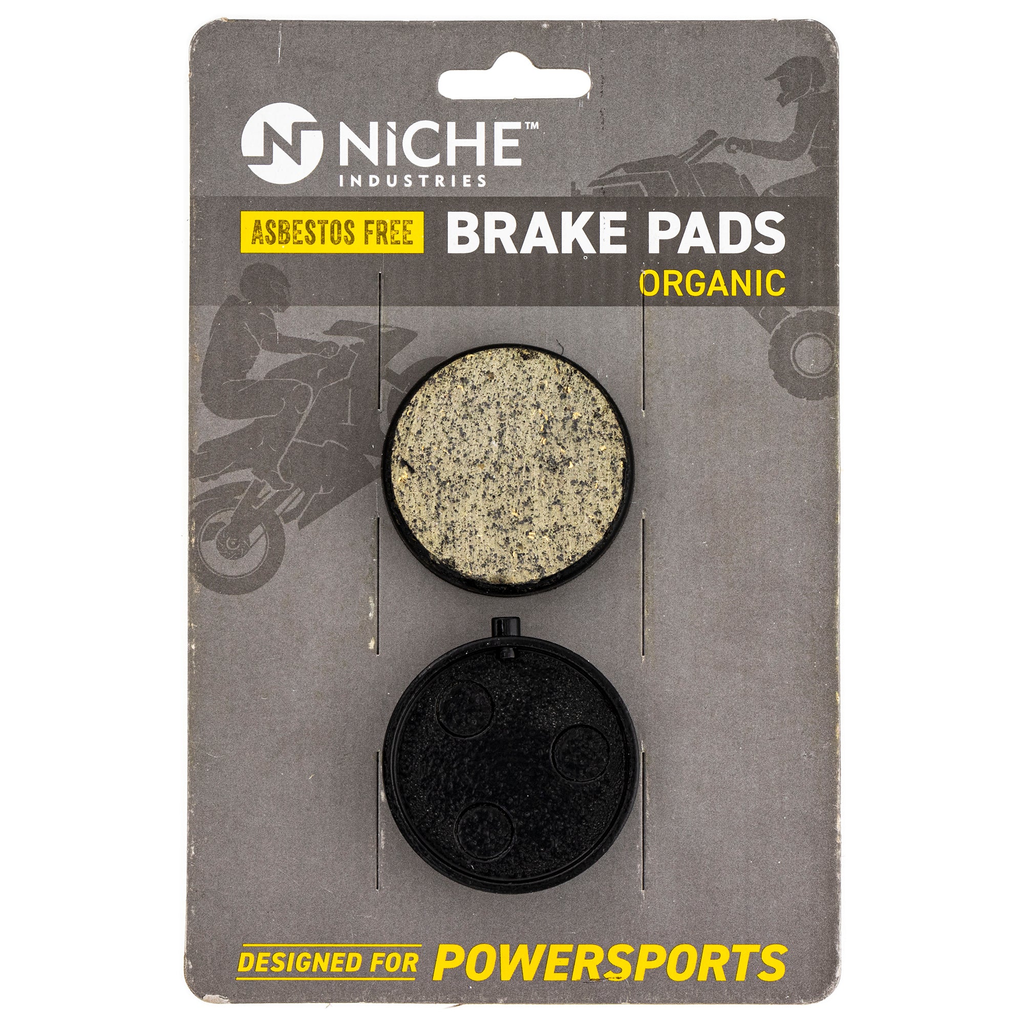 Organic Brake Pad Set for zOTHER Yamaha VK540 Venture SR540 Phazer 89J-25911-00-00 NICHE 519-KPA2684D