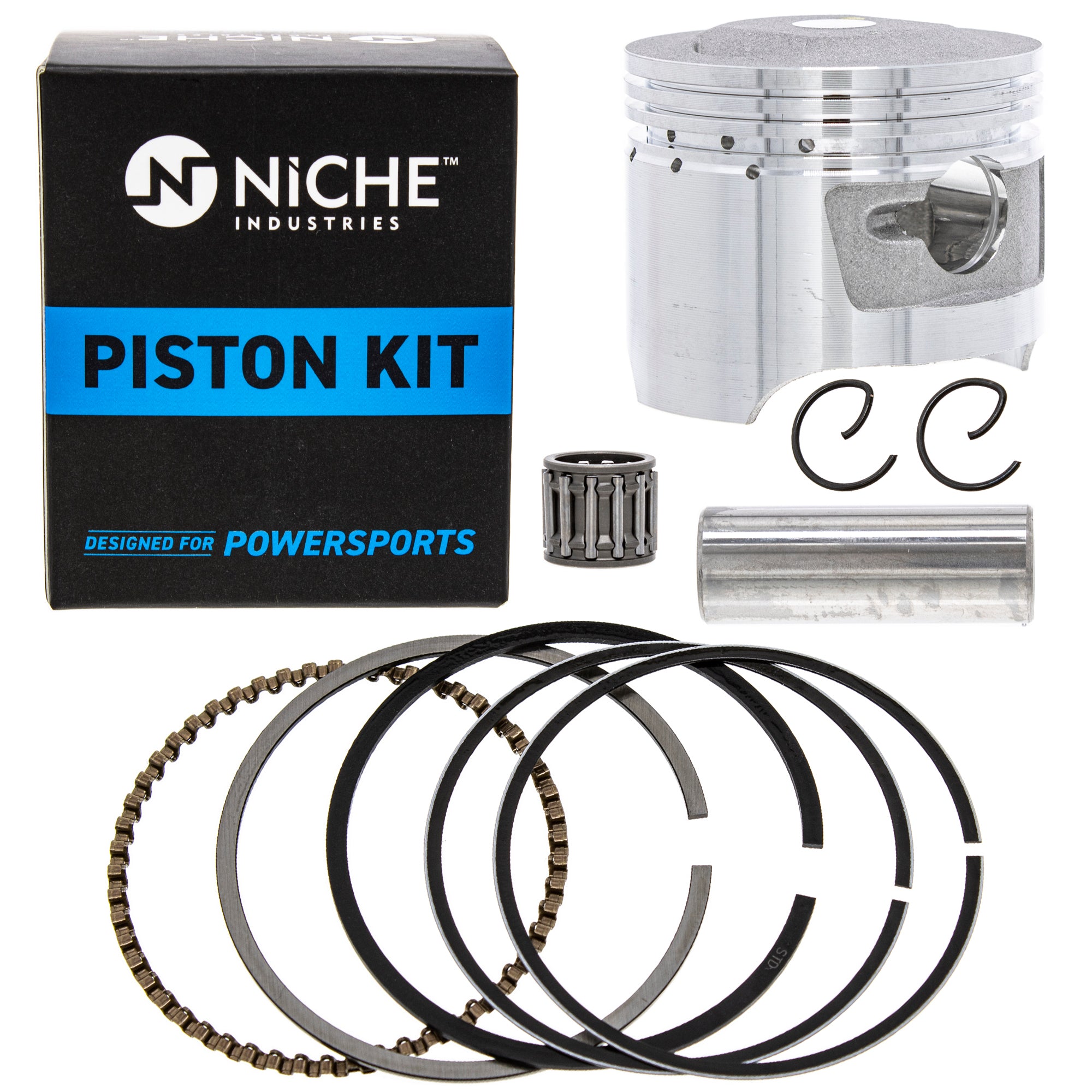 Piston Wristpin Piston Ring Kit for Yamaha Raptor Grizzly Badger 55X-11638-00-00 NICHE 519-KPS2228T