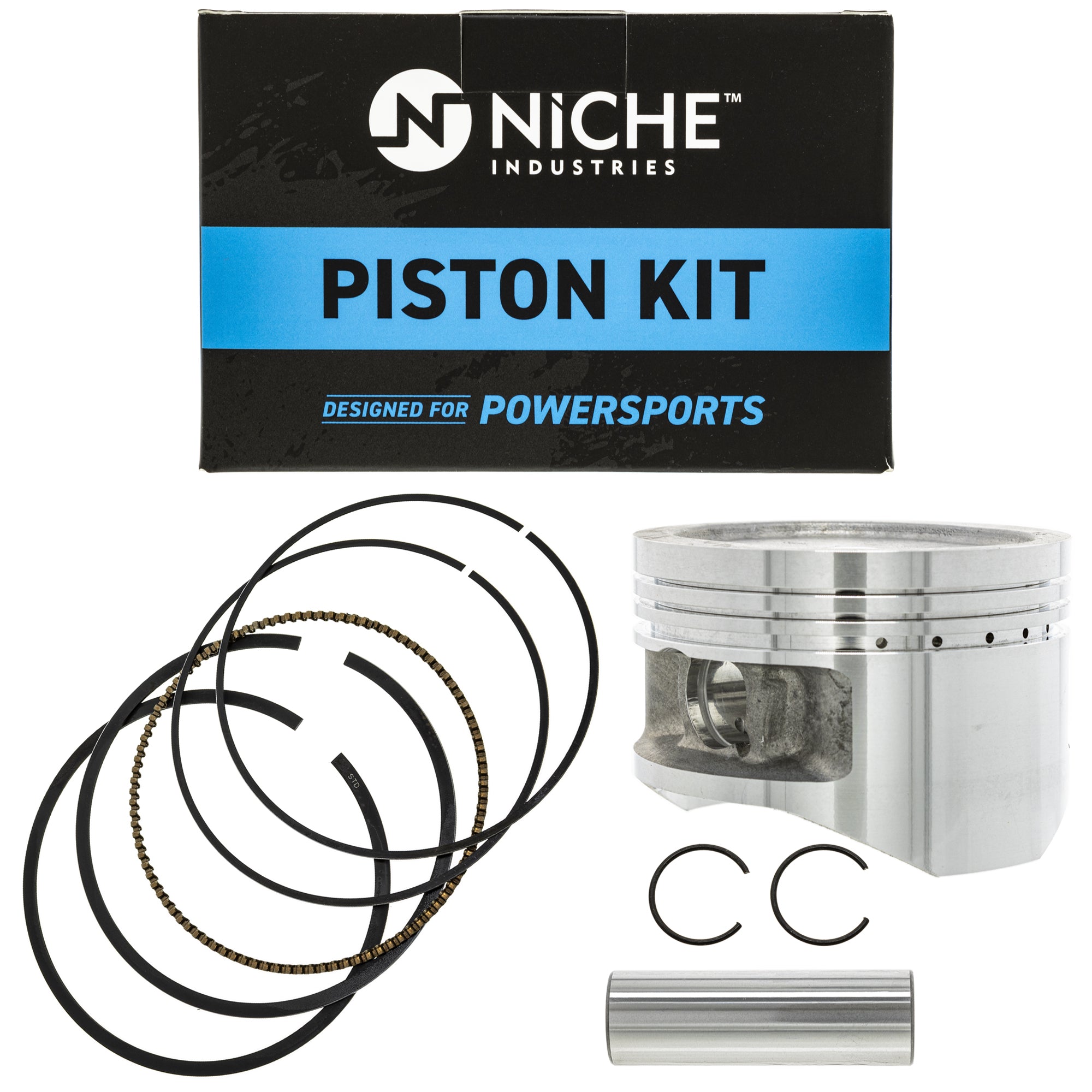 Piston Wristpin Ring Kit for Yamaha Kodiak Big 4GB-11638-00-00 4GB-11636-00-00 NICHE 519-KPS2221T