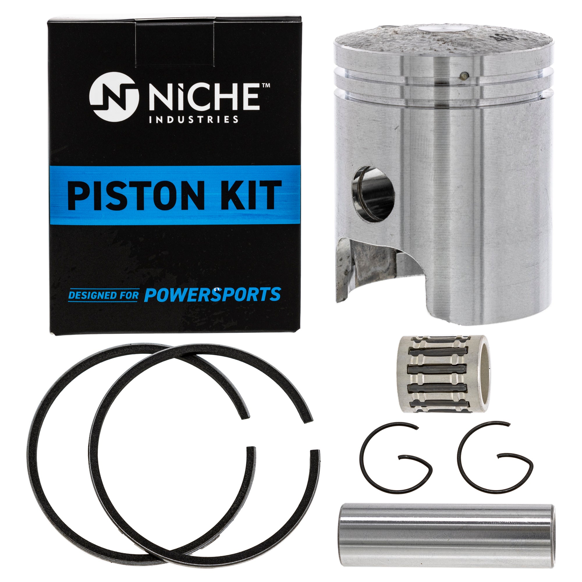 Piston Needle Bearing Wristpin Kit for Yamaha Towny QT50 PW50 Champ 260-11601-03-00 NICHE 519-KPS2223T