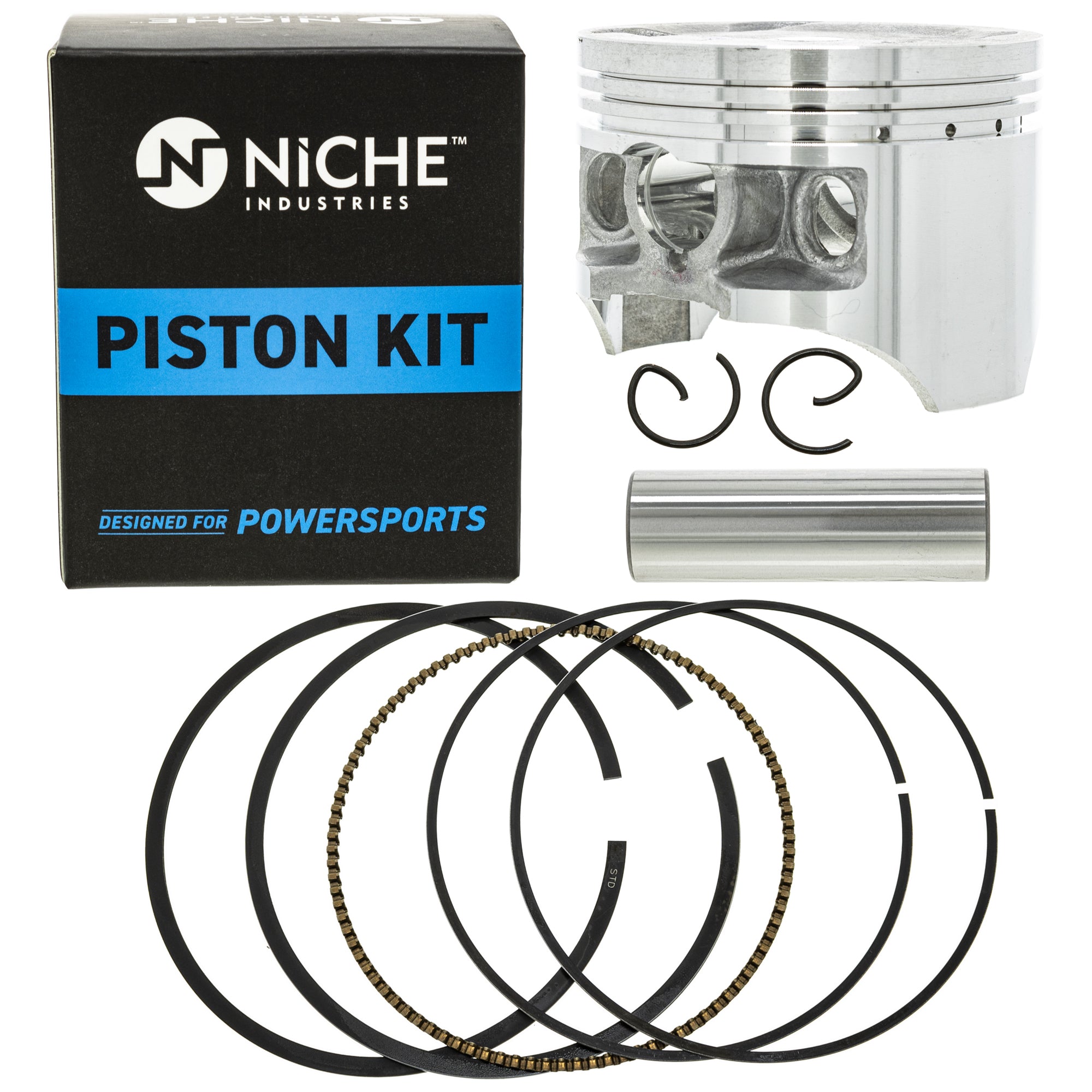 Piston Wristpin Piston Ring Kit for Honda TRX300 SporTrax 13103-HM3-670 13102-HM3-670 NICHE 519-KPS2259T